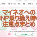 マイネオへのMNP乗り換え時の注意点まとめ。スムーズな乗り換えで通信費削減！