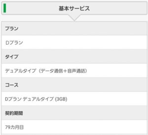 マイネオの契約月数